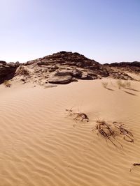 Scenic view of desert