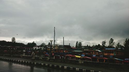 Cloudy sky over city