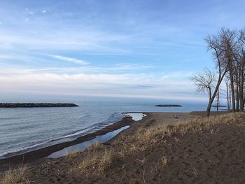 Scenic view of sea against sky