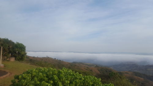 Scenic view of landscape against sky