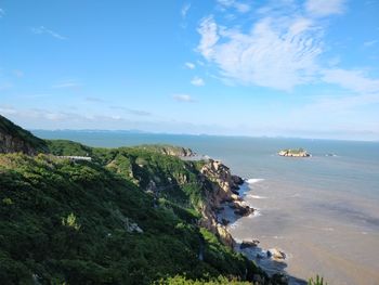 Scenic view of sea against sky