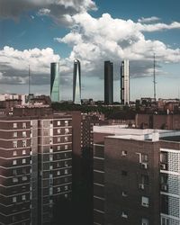 Cityscape against sky