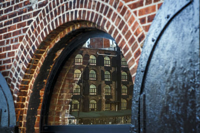 Low angle view of historic building