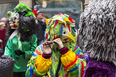 Person wearing costume during carnival