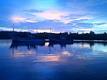 Boats in harbor