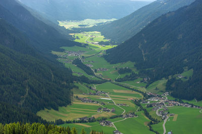 High view of santa maddalena in gsieser tal/val casies - south tyrol  - südtirol - italy