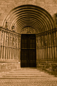 Entrance of historic building