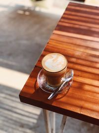 Close-up of coffee on table