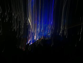 Firework display at night