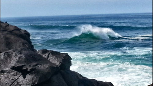 Scenic view of sea against sky