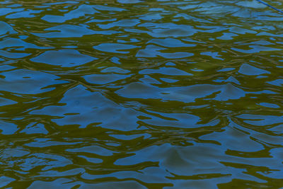 Full frame shot of rippled water in lake