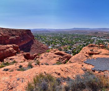 Saint george hiking trail owens loop via brooks nature trail views red cliffs utah zions