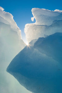 Ice bergs formations in greenland