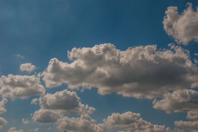 Low angle view of clouds in sky