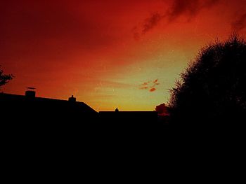 Silhouette of sky at sunset