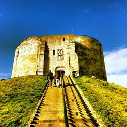 Old built structure against sky