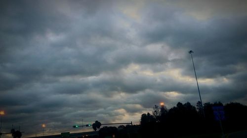 Low angle view of storm clouds in sky