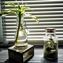 Close-up of vase on table