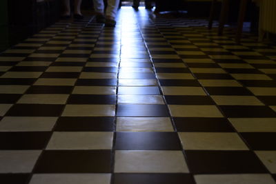 Close-up of tiled floor