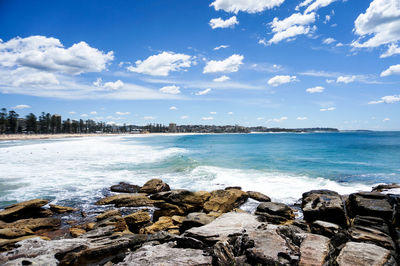 Scenic view of sea against sky