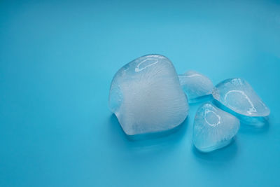 Close-up of ice cream over white background