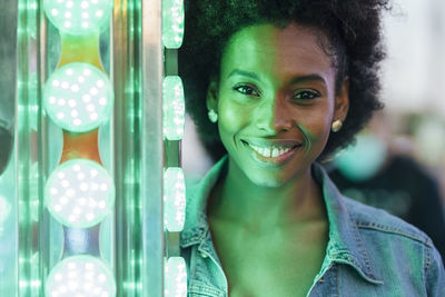 Portrait of a smiling young woman