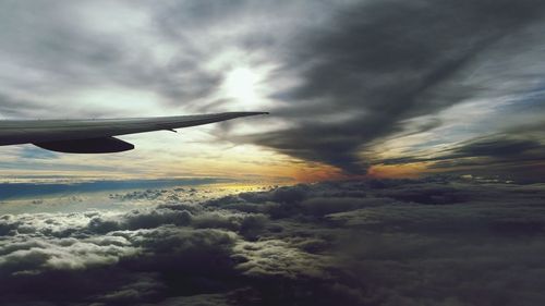Scenic view of landscape against cloudy sky