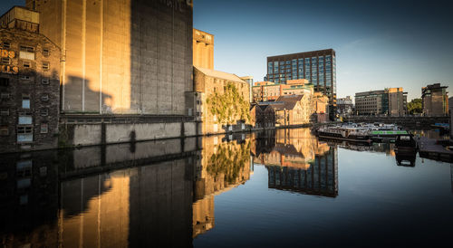 Boland mill by canal in city