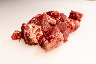 Close-up of food on table