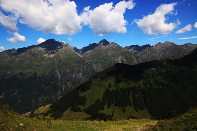 Scenic view of mountains