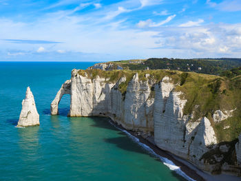 Panoramic view of sea against sky