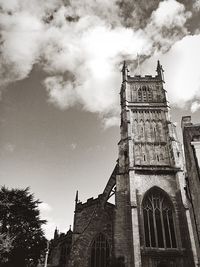 Low angle view of clock tower