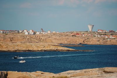 Scenic view of beach and sea against sky