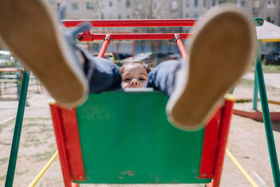 Children playing in playground