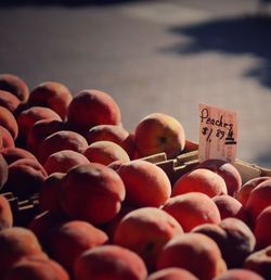 Various fruits for sale at market stall