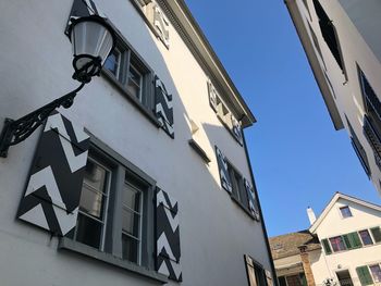 Low angle view of buildings against sky