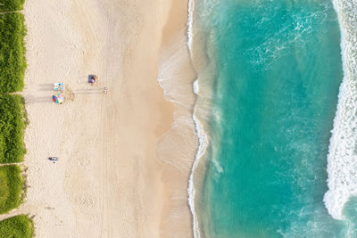 Aerial view of beach