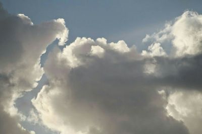 Low angle view of cloudy sky