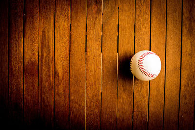 Directly above shot of ball on table