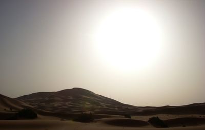 Scenic view of landscape against cloudy sky