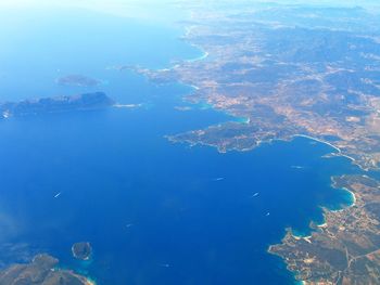 Aerial view of sea