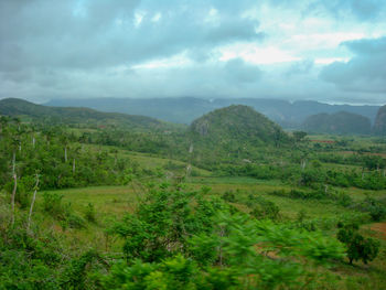 Scenic view of landscape against sky