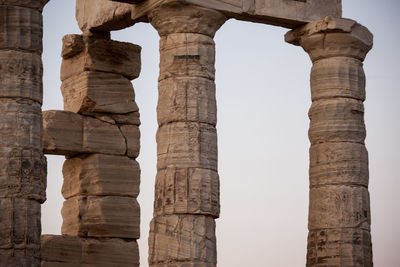 Low angle view of historic building