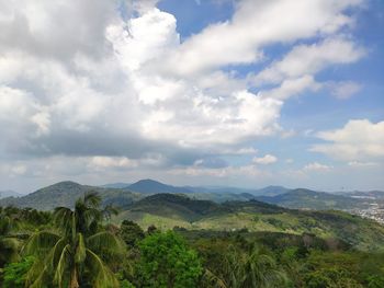 Scenic view of landscape against sky