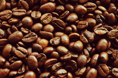 Full frame shot of coffee beans