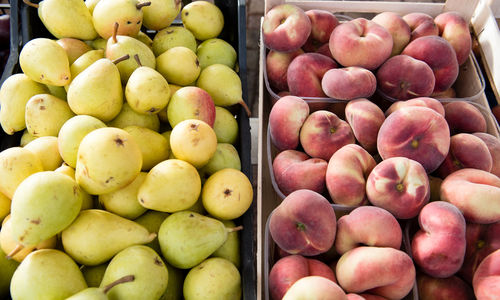 Close-up of fruits for sale at market stall