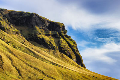 Low angle view of slope