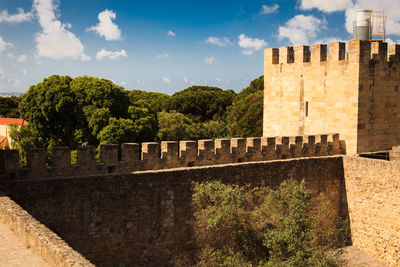 View of fort against the sky