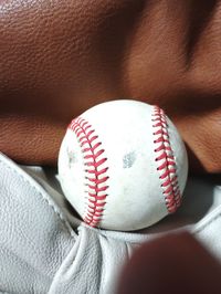 Close-up of baseball