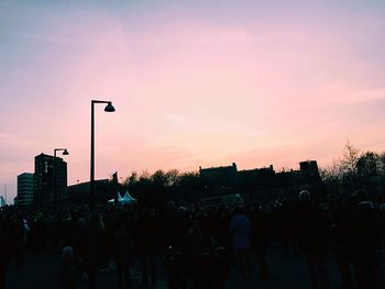 Cityscape at sunset